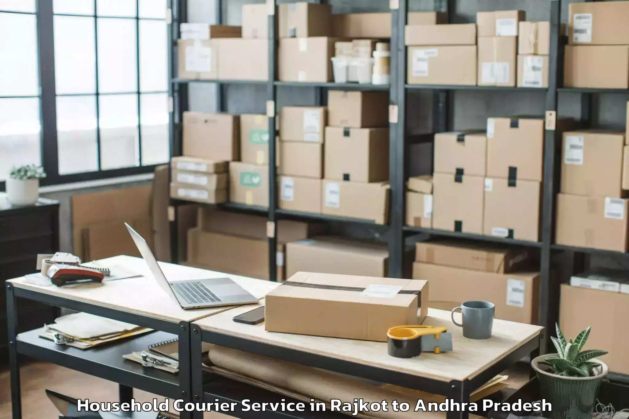 Top Rajkot to Pamidimukkala Household Courier Available